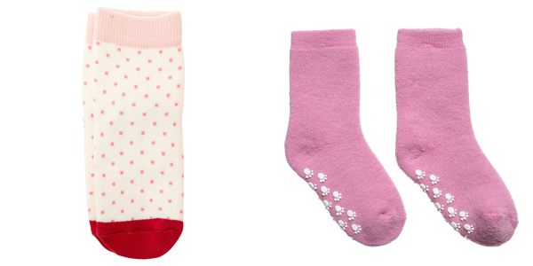 non slip socks pink